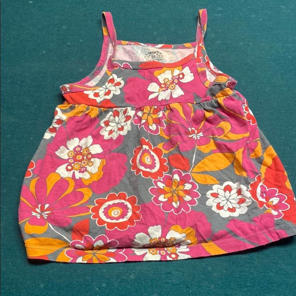 Colorful Floral Kids Top